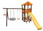 Деревянная детская игровая площадка «Bari-3 Паутина» Perfetto sport