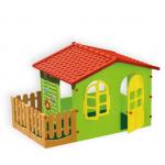 Детский игровой домик "Mochtoys с забором" 10498