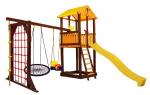 Деревянная детская игровая площадка «Pitigliano-9 Паутина» Perfetto sport