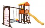 Деревянная детская игровая площадка «Bari-9 Паутина» Perfetto sport